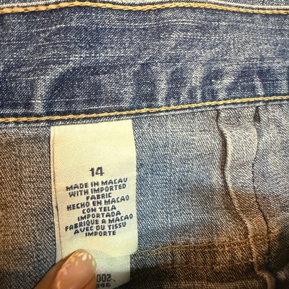 Crazy Horse Liz Claiborne Jeans Women’s Size 14 Blue Stretch Straight Leg Denim - Picture 4 of 9